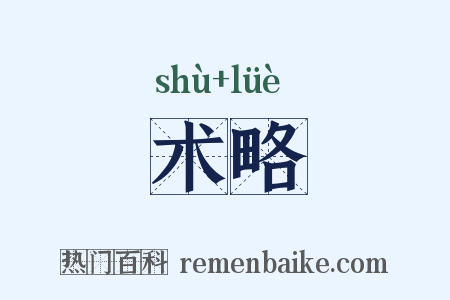 术略是什么意思的图片